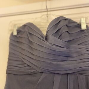 Amsale Strapless Dress in Elegant Lavender